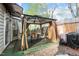 Backyard featuring a gazebo with seating area, offering a relaxing outdoor space at 1210 Ventura Springs Ct, Wake Forest, NC 27587