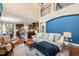 Bright and airy living room with high ceilings, hardwood floors, and a seamless flow to the kitchen at 1524 Catch Fly Ln, Durham, NC 27713