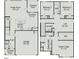 Detailed floor plan showcasing the layout of the bedrooms, kitchen, and living spaces at 160 Bruce Dr, Dunn, NC 28334