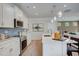 Well-appointed kitchen featuring modern appliances and stylish finishes for a functional design at 160 Bruce Dr, Dunn, NC 28334