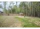 Large backyard with privacy fence and natural wooded border at 185 W Amber Oak Dr, Selma, NC 27576