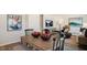 Inviting dining area adjacent to the living room, perfect for Gathering meals and entertaining at 201 Olive Branch St, Sanford, NC 27332