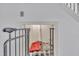 Enclosed dog room or closet under the stairs with dog beds at 208 Tarkenton Ct, Clayton, NC 27527