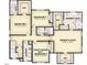 Second floor layout showing bedrooms, bathrooms, and laundry room at 216 Meadow Walk Dr, Fuquay Varina, NC 27526