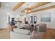 Spacious living room seamlessly connects to the kitchen, great for entertaining and Gathering time at 216 Meadow Walk Dr, Fuquay Varina, NC 27526