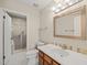 Bathroom featuring a glass-door shower, vanity, and toilet at 2416 Boothbay Ct, Raleigh, NC 27613