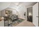 Bedroom featuring a ceiling fan, plush seating, and decor at 2416 Boothbay Ct, Raleigh, NC 27613