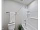 A full white bathroom with a tub and shower, offering a clean and functional space at 248 Shingle Oak Rd, Wake Forest, NC 27587