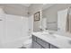 Bathroom featuring a bathtub with shower, toilet, modern vanity with mirror, and neutral paint at 274 Ashpole Trl, Clayton, NC 27520