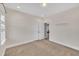 Bright bedroom featuring neutral paint, carpet floors, recessed lighting and a large double door closet at 274 Ashpole Trl, Clayton, NC 27520