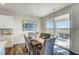 Charming dining area with a view to an outdoor patio at 296 Providence Creek Dr, Fuquay Varina, NC 27526