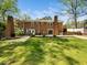 A full view of the backyard with an outdoor kitchen at 416 Avery St, Garner, NC 27529