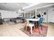 Spacious finished basement with tiled floor, a play area, and a cozy sectional for relaxing at 416 Avery St, Garner, NC 27529