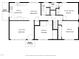 Detailed floorplan showcasing layout of kitchen, bedrooms, living room, and stoops at 416 Avery St, Garner, NC 27529