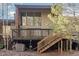 Cozy home showing stairs leading to a second story balcony at 4229 American Dr # F, Durham, NC 27705