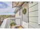 Charming entryway with a decorative wreath, awning, and views at 4303 Thetford Rd, Durham, NC 27707