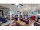 Cozy living room with stone fireplace, wood floors, and vaulted ceiling at 468 Loftis Loop Rd, Roxboro, NC 27574