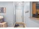 Inviting entryway with neutral walls, a floral rug, and a convenient coat rack for guests upon entering at 800 Moratuck Dr # 108, Raleigh, NC 27604