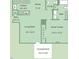 Detailed floor plan showcases a spacious layout, including kitchen, living room, bedrooms, and covered porch at 800 Moratuck Dr # 108, Raleigh, NC 27604