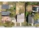 Aerial view of a home showcasing the backyard and surrounding neighborhood at 1008 North St, Durham, NC 27701