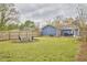 Spacious backyard with a fire pit, patio with outdoor seating, and a privacy fence at 1120 N Roxboro St, Durham, NC 27701