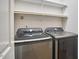 Modern laundry room featuring a new Samsung washer and dryer set at 1120 N Roxboro St, Durham, NC 27701
