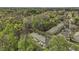 Enjoy a beautiful aerial view of the townhomes nestled among lush trees at 11251 Lofty Heights Pl, Raleigh, NC 27614