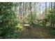 Secluded backyard seating area includes a small table and chairs, perfect for relaxation at 114 Montrose Dr # 114, Durham, NC 27707