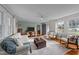 Inviting living room with hardwood floors, neutral color scheme, and large windows offering great light at 116 Lakewood Dr, Wendell, NC 27591