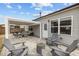 Spacious patio area with covered pergola, perfect for outdoor living and dining at 1207 Bluewater Way, Durham, NC 27703