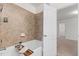 Bathroom displays a tile shower with a white tub and doorway to another room at 154 Alamosa Pl, Cary, NC 27519