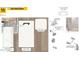 Bathroom design elements, including white cabinets, chrome finishes, and a shower with a modern white tile at 160 Chestnut Oak Ln, Lillington, NC 27546