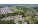Beautiful aerial view of the neighborhood with mature trees and well-maintained homes at 1808 W Cotton Gin Dr, Clayton, NC 27527