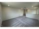 This bonus room has gray carpet and white walls at 190 Chestnut Oak Ln, Lillington, NC 27546