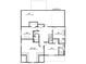 Upstairs floor plan highlighting bedroom and recreation room dimensions, plus bathroom locations at 20 Serenity Woods Trl, Franklinton, NC 27525