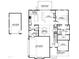 Detailed floor plan showcasing the layout of the kitchen, Gathering room, and primary suite at 20 Serenity Woods Trl, Franklinton, NC 27525