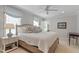 Serene bedroom with a plush bed, soft lighting, and calming color scheme, designed for relaxation at 2714 Gordon St, Raleigh, NC 27608