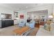 Open-concept living space with stylish furnishings and seamless flow to the modern kitchen at 2714 Gordon St, Raleigh, NC 27608