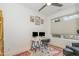 Bright home office featuring a modern desk, stylish chair, and cozy decor at 607 N Queen St, Durham, NC 27701