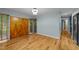 Spacious foyer with hardwood floors and a large double door entryway at 8805 Leesville Rd, Raleigh, NC 27613