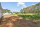 A spacious backyard shows the potential for outdoor activities or future landscaping projects at 9550 Stallings Road Rd, Spring Hope, NC 27882