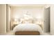 Comfortable bedroom with a cozy bed, bedside lamps, and artwork above the bed at 1011 Red Roses Ave, Durham, NC 27703
