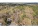 Birds-eye view of a house surrounded by a dense forest at 109 Boulder Ln, Chapel Hill, NC 27514