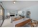 Open dining area with modern furniture, neutral colors, flowing floorplan and comfortable atmosphere at 109 Boulder Ln, Chapel Hill, NC 27514