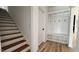 Mudroom with coat hooks and storage at 120 Sequoia Dr, Louisburg, NC 27549