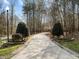 Long driveway with mature trees at 120 Teasel Ct, Clayton, NC 27527