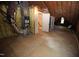 Unfinished attic space with exposed wood beams and HVAC system at 1309 Wakefield Farm Rd, Zebulon, NC 27597