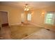 Bedroom featuring a ceiling fan, carpet, and windows at 1309 Wakefield Farm Rd, Zebulon, NC 27597