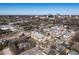 An aerial view shows this real estate development's proximity to the city skyline and surrounding neighborhoods at 1317 Garner Rd # 101, Raleigh, NC 27610