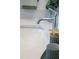 Close-up of a modern bathroom sink with elegant fixtures and stylish decor at 1317 Garner Rd # 101, Raleigh, NC 27610